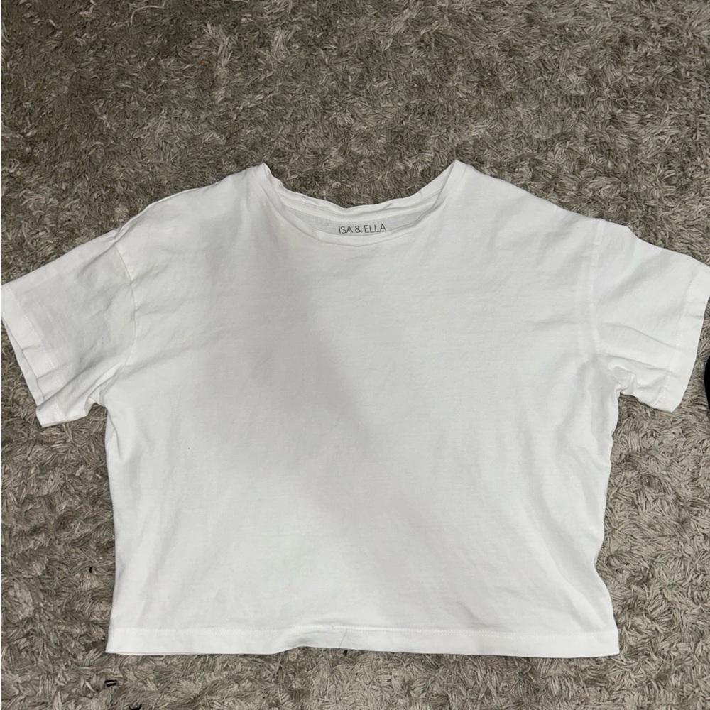 White Cropped T-Shirt